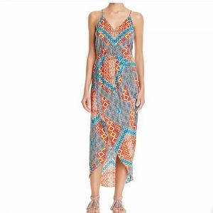 Amanda Uprichard silk graphic midi dress